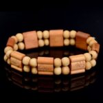 Bracelet Bois Homme Marron avec Symbole Aum - Mon Bracelet Homme