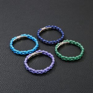 Bracelet Chaîne de Moto Bleu Minimaliste Mathias - Mon Bracelet Homme