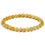 Bracelet Citrine 6mm pour Homme en Perles - Mon Bracelet Homme