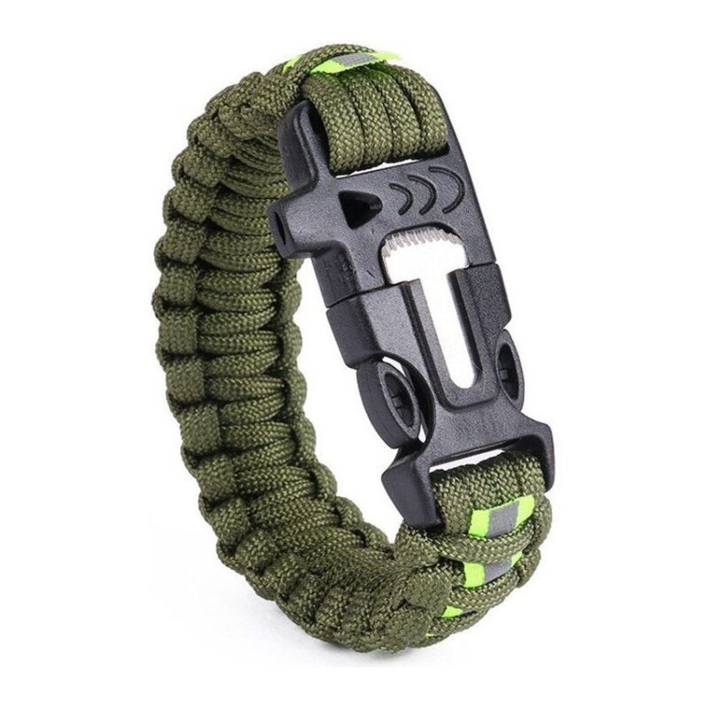 Bracelet de Survie en Paracorde Avec Grattoir et Sifflet Gage - Mon Bracelet Homme