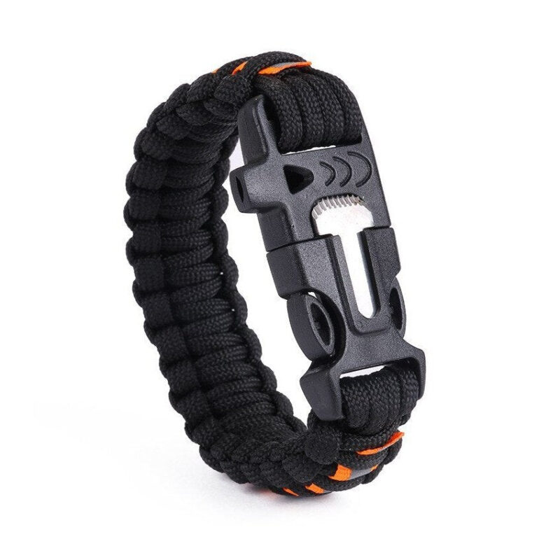 Bracelet de Survie en Paracorde Avec Grattoir et Sifflet Jonas - Mon Bracelet Homme