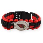 Bracelet de Survie en Paracorde Avec Logo Équipe de Foot US Rouge
