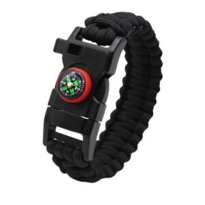Bracelet de Survie en Paracorde Avec Sifflet et Boussole Rouge Colter