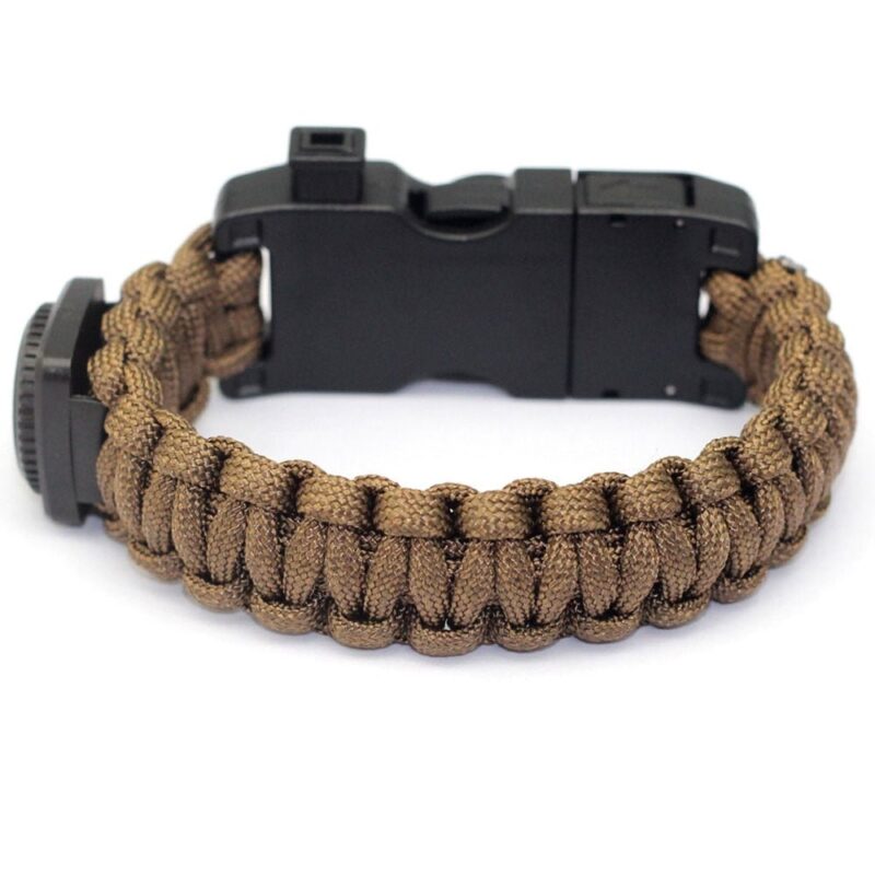 Bracelet de Survie en Paracorde Avec Sifflet Lumière LED et Boussole Andre - Mon Bracelet Homme