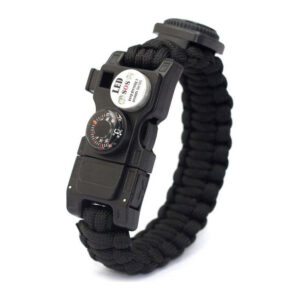 Bracelet de Survie en Paracorde Avec Sifflet Lumière LED et Boussole Donald - Mon Bracelet Homme