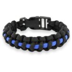 Bracelet de Survie en Paracorde Original Bleu et Noir - Mon Bracelet Homme