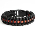 Bracelet de Survie Noir en Paracorde Tressée Fernando - Mon Bracelet Homme