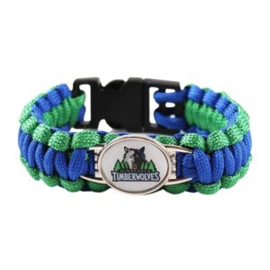Bracelet de Survie Tressé Logo Équipe Basketball Brycen