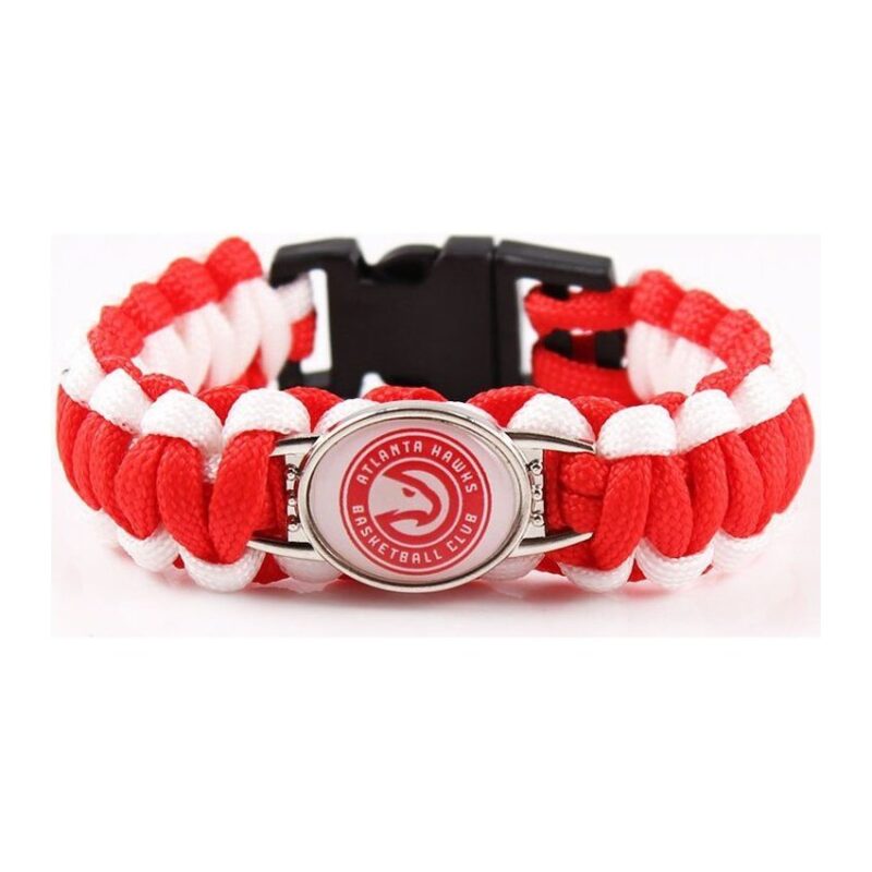 Bracelet de Survie Tressé Logo Équipe Basketball Elijah - Mon Bracelet Homme