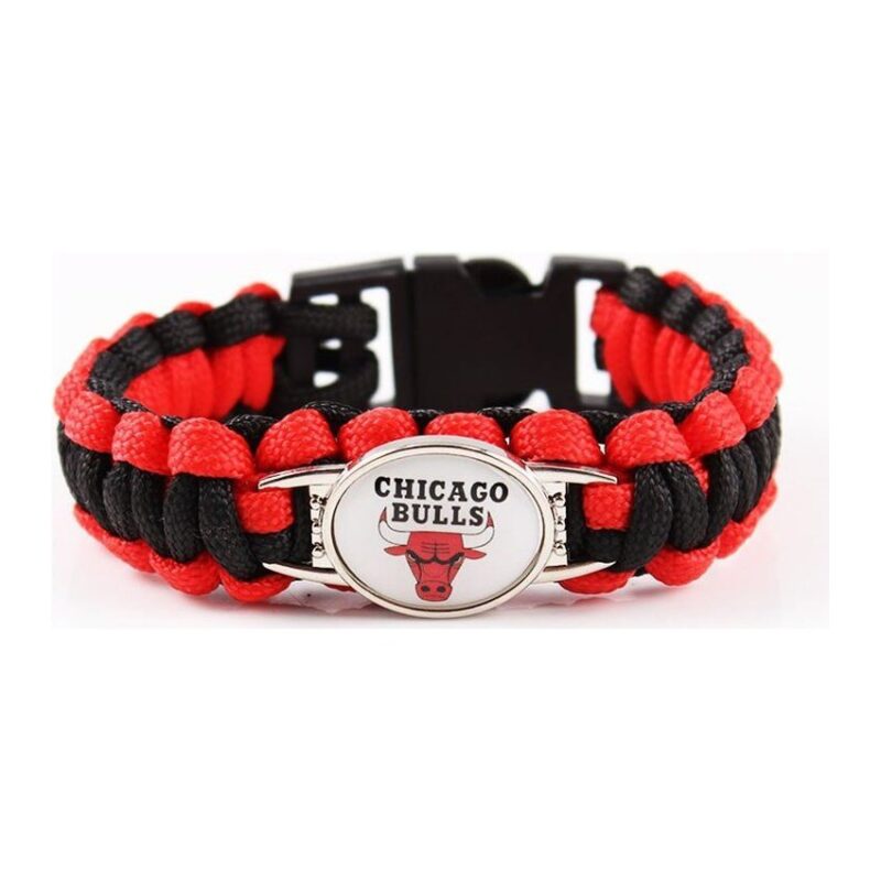 Bracelet de Survie Tressé Logo Équipe Basketball Kase - Mon Bracelet Homme