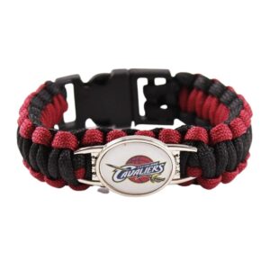 Bracelet de Survie Tressé Logo Équipe Basketball Mauricio