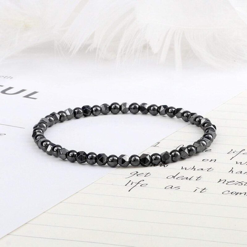 Bracelet Hématite 4Mm Jasper pour Homme en Perles - Mon Bracelet Homme