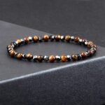 Bracelet Hématite de 4Mm pour Homme en Perles - Mon Bracelet Homme