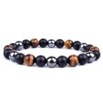 Bracelet Hématite Véritable Jovanni pour Homme en Perles - Mon Bracelet Homme