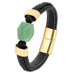 Bracelet Jade et Cuir pour Homme - Mon Bracelet Homme