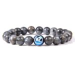 Bracelet Labradorite Signe Astrologique Lion pour Homme en Perles - Mon Bracelet Homme