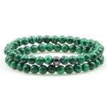 Bracelet Malachite 6mm pour Homme en Perles - Mon Bracelet Homme