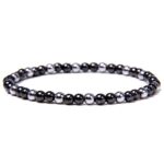 Bracelet Perle Hématite Pierre Naturelle 4Mm pour Homme - Mon Bracelet Homme